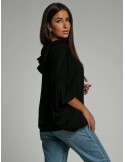 Multifunctional dress/tunic/hoodie 3 in 1 black FG620